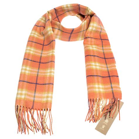 burberry scarf orange|authentic Burberry scarf.